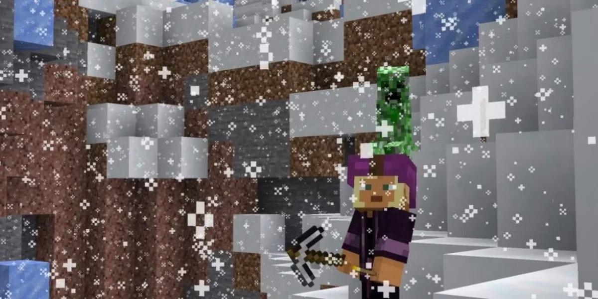 Зима. Фото: Minecraft