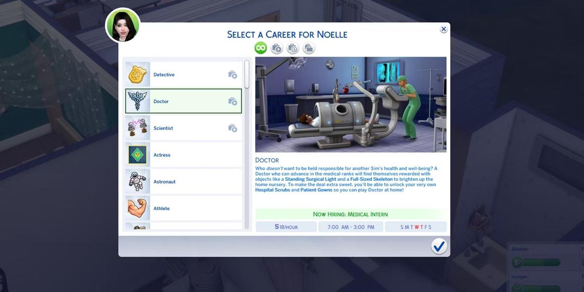 Еженедельная зарплата: 11 200 симолеонов. Фото: The Sims 4
