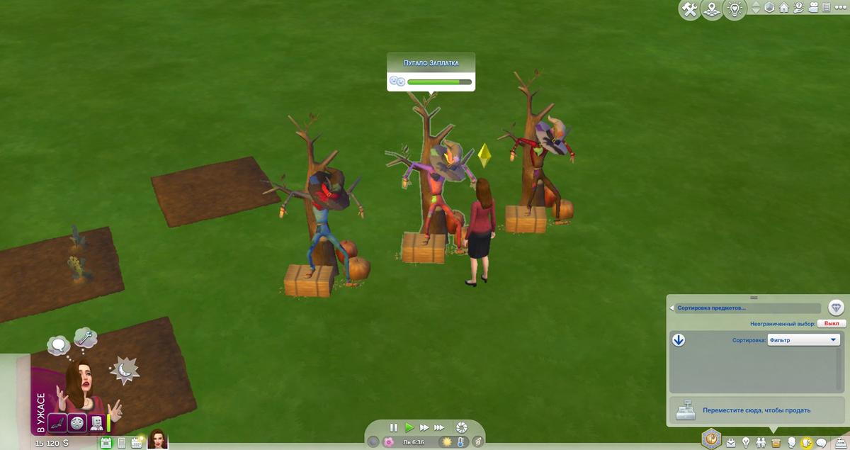 Пугало Заплатка. Фото: The Sims 4