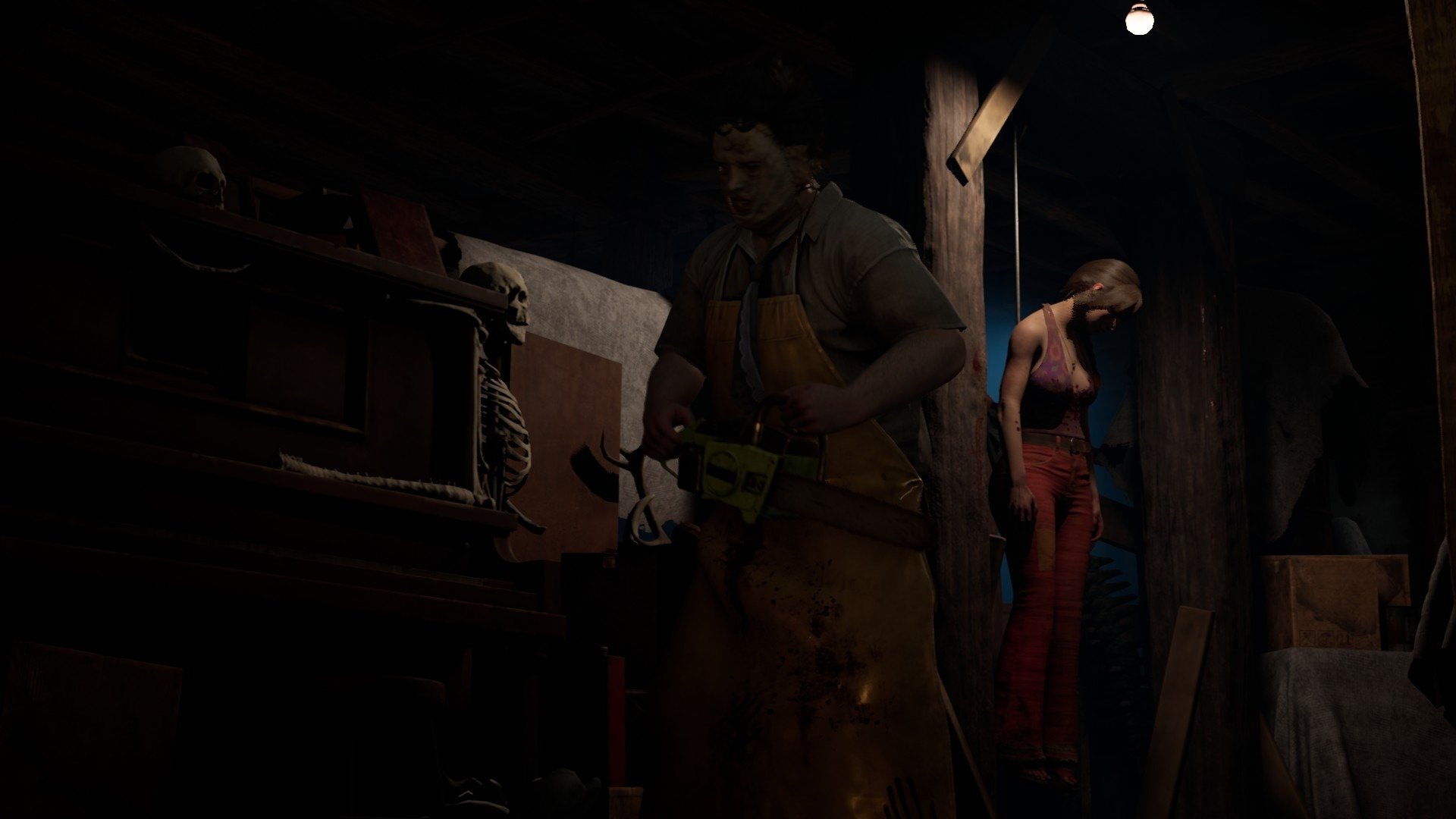 Кожаное лицо и его жертвы. Фото: Steam