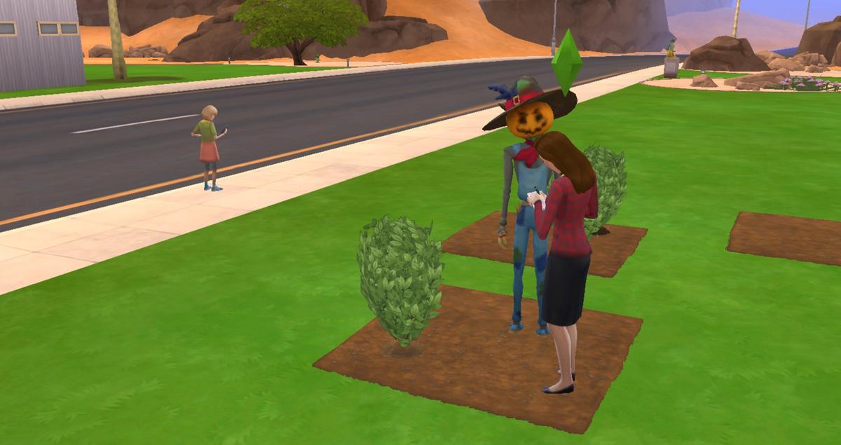 Пугало Заплатка в игре. Фото: The Sims 4