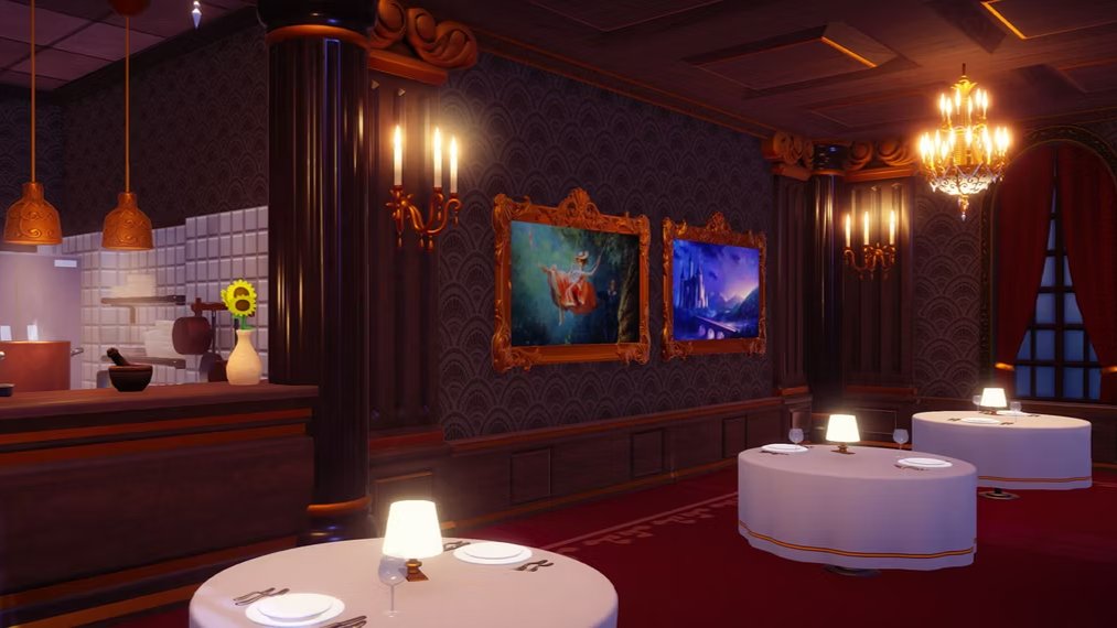 Ресторан в игре. Фото: Disney Dreamlight Valley