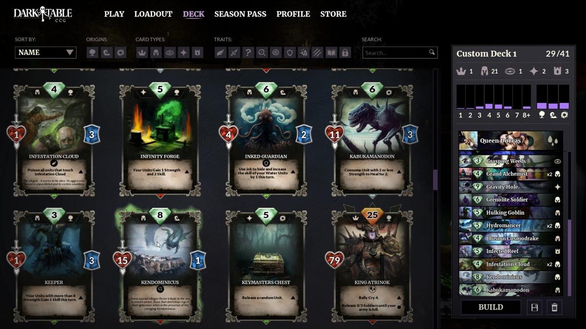Dark Table CCG. Фото: Steam