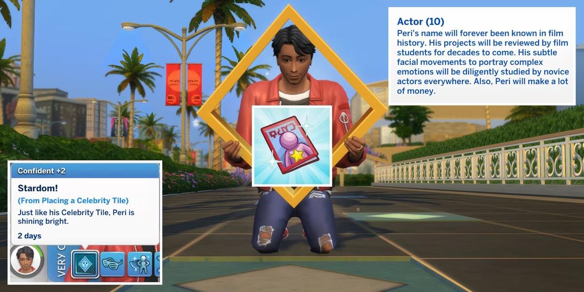 Привилегия Мечты каждого актера. Фото: The Sims 4