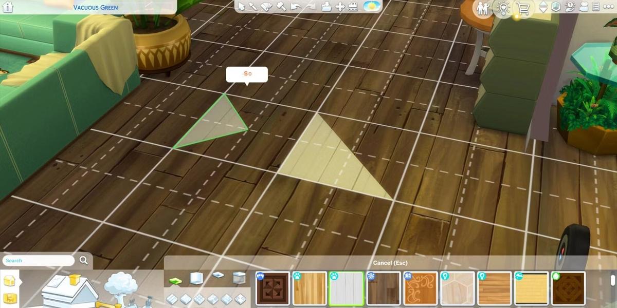 Изменение размера и формы плитки в «The Sims». Фото: The Sims 4