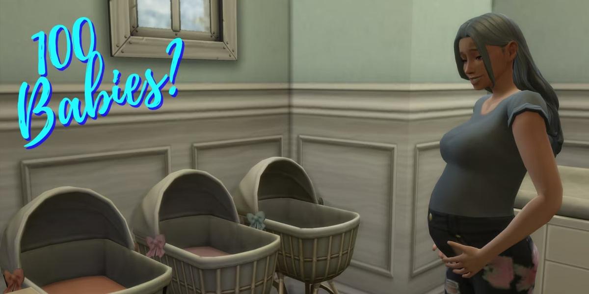 Дети и колыбели. Фото: The Sims 4