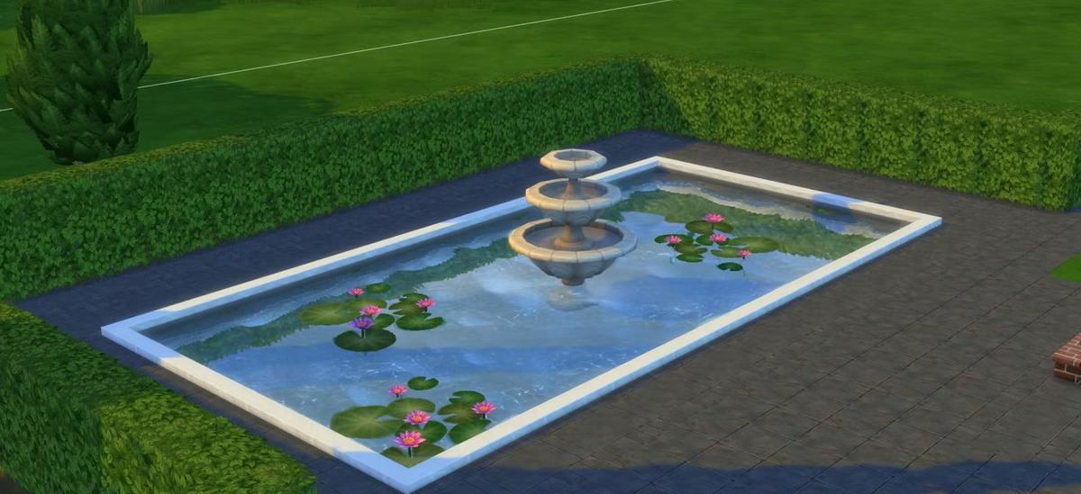 Используйте воду для украшения и взаимодействия с персонажами. Фото: The Sims 4