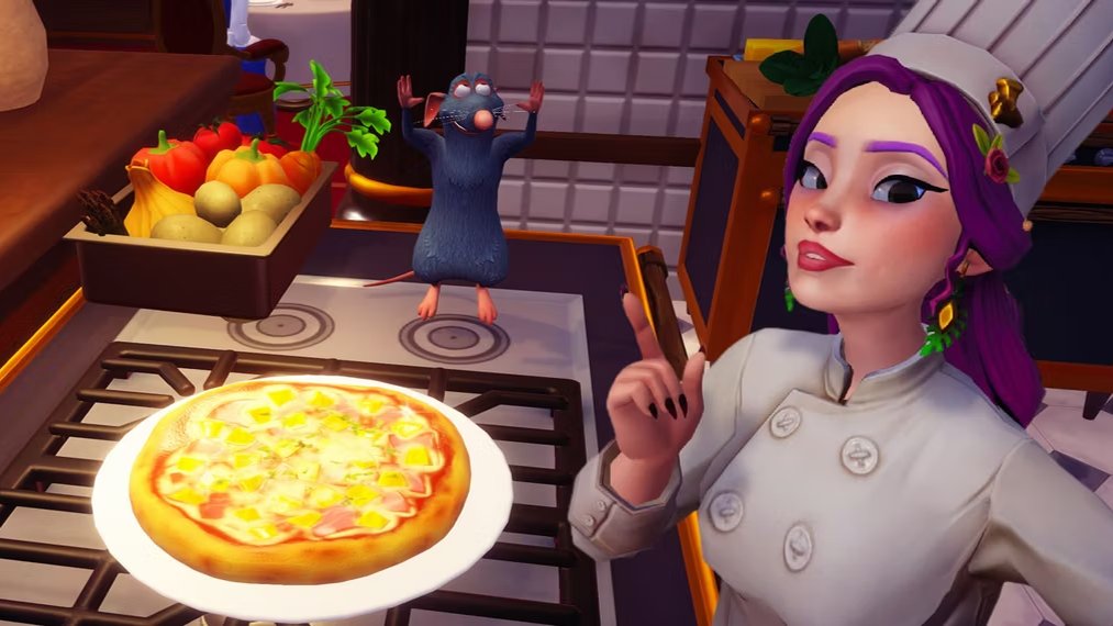 Гавайская пицца — вкусное блюдо. Фото: Disney Dreamlight Valley
