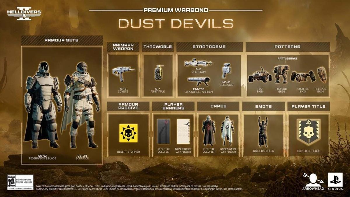 Фото: Helldivers 2 Dust Devils Warbond