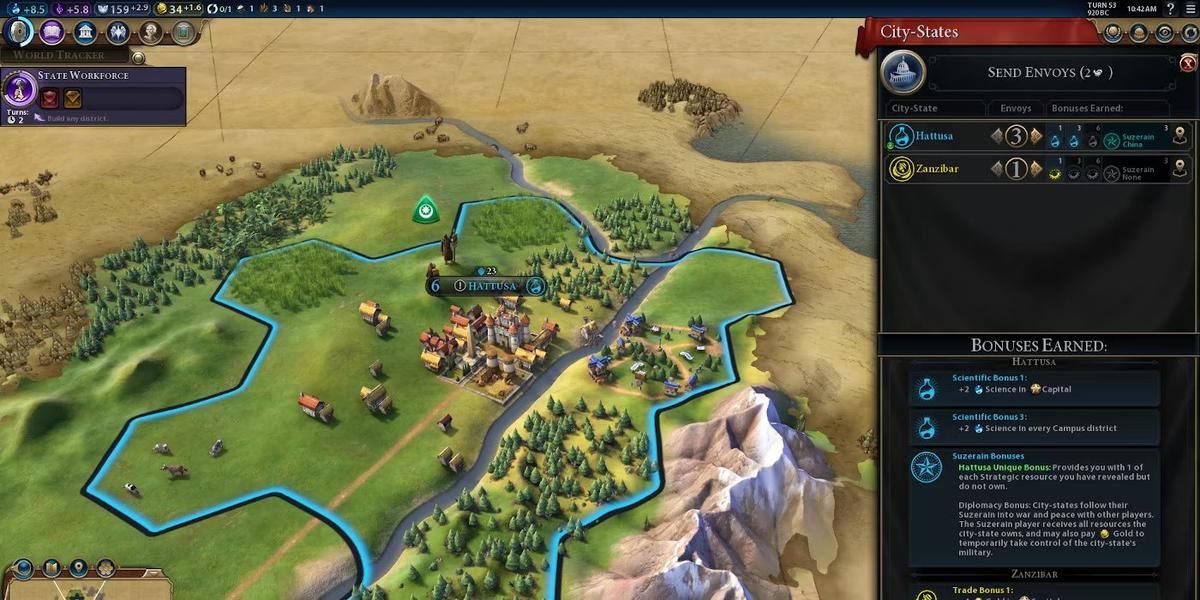 Заимствуйте армии у городов-государств. Фото: Civilization 6