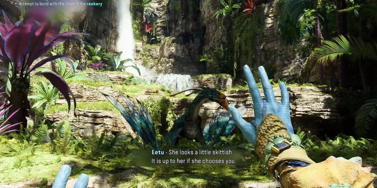 Обнаружение Икрана в игре. Фото: Avatar: Frontiers Of Pandora