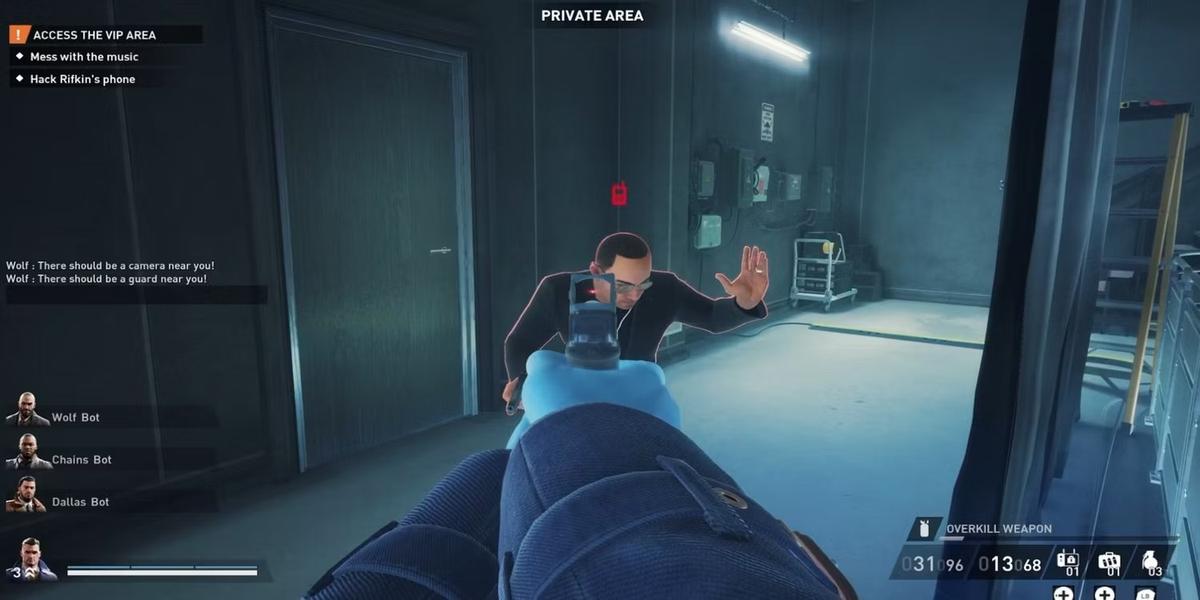 Что делать с вышибалой. Фото: Payday 3