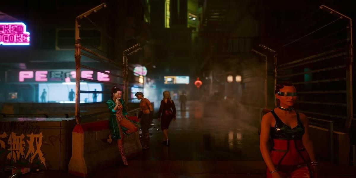 Предайтесь плотским утехам, которые может предложить Ночной город. Фото: Cyberpunk 2077