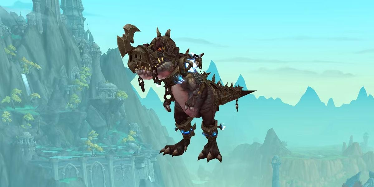 Бронированный Тираннозавр Обеспечивает Уникальную эстетику. Фото: World Of Warcraft: Dragonflight