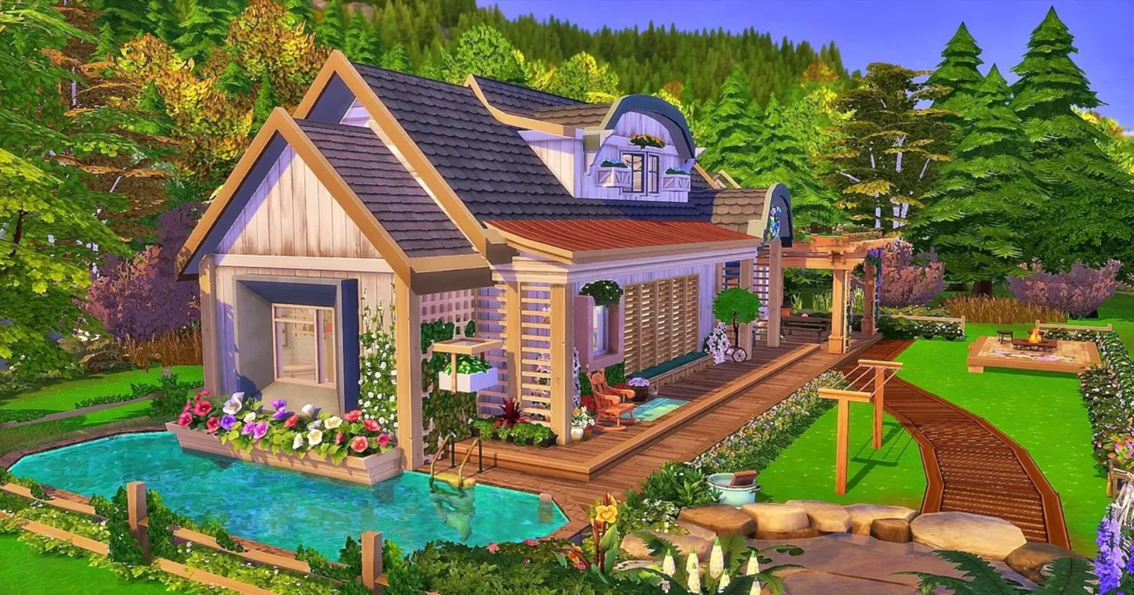 The Sims 4: 10 Интересных домов, найденных в библиотеке — 64 бита